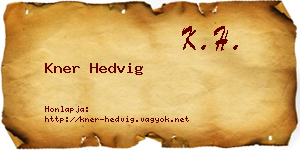 Kner Hedvig névjegykártya